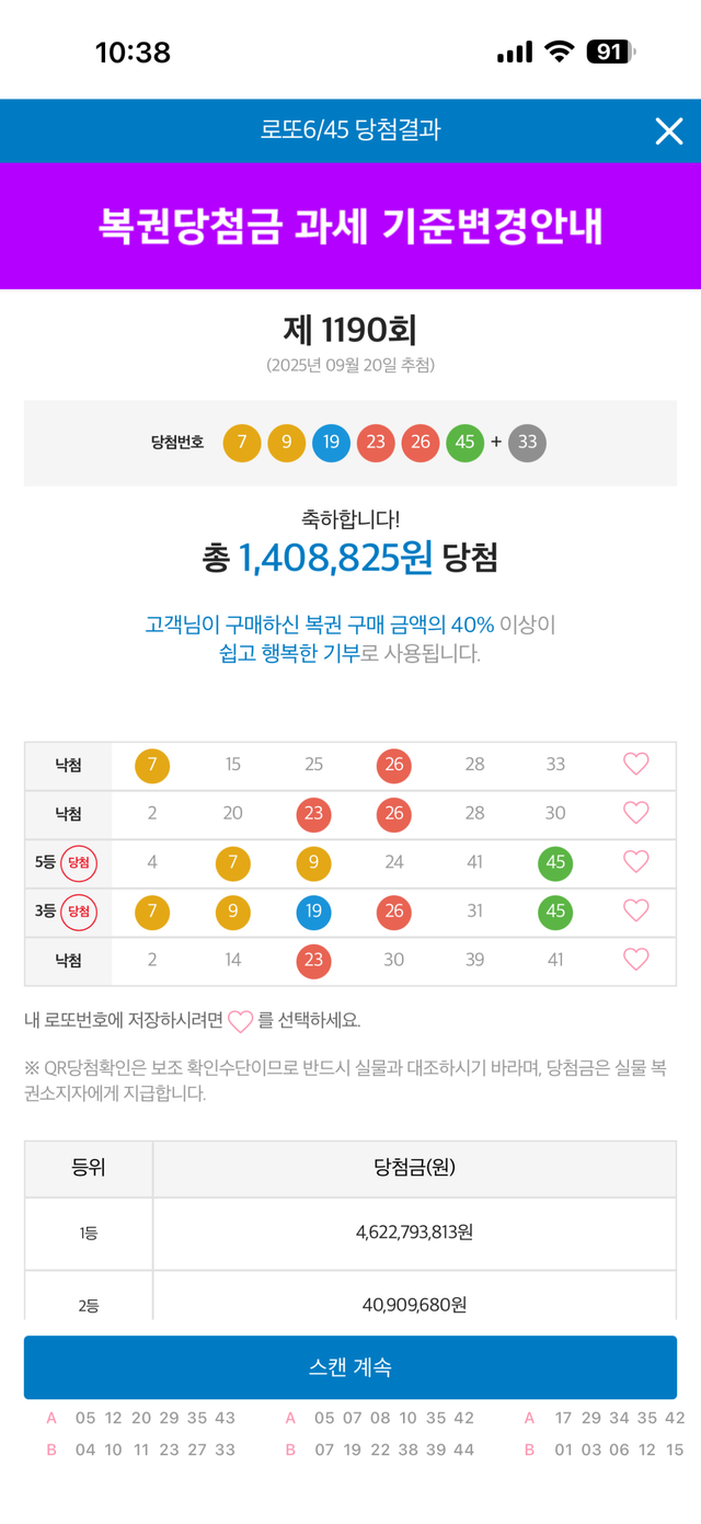 로또3등 인증 ㅠㅠ