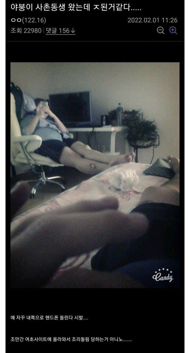 image.png 사촌동생 왔는데 ㅈ된거같다.....