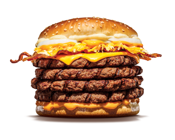 버거킹이 신제품 '콰트로 맥시멈'&nbsp;2종이 런칭 첫 주 예상 판매량의&nbsp;150%를 돌파했다고 15일 밝혔다. 사진=버거킹 제공 [뉴스락]