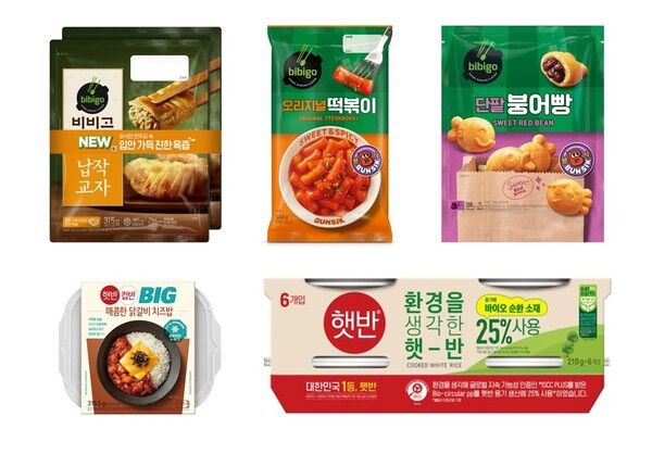 CJ제일제당 신세계 유통 3사 선론칭 신제품 이미지. CJ제일제당 제공. [뉴스락]