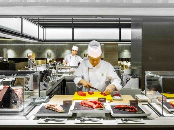 63뷔페 파빌리온 용산 일식 섹션. 한화푸드테크 제공 [뉴스락]