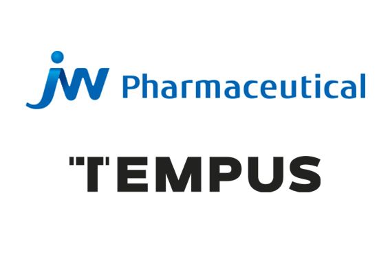 JW중외제약, 템퍼스AI 각사 로고. 각사 제공 [뉴스락]