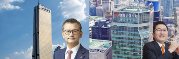 (왼쪽부터) 여승주 한화생명 대표, 나채범 한화손해보험 대표. [뉴스락 편집]