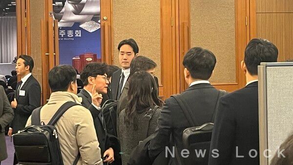 한미약품 임시 주주총회장 입구 전경. 사진=심우민 기자 [뉴스락]