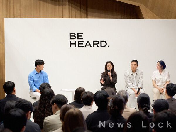 띠어리가 여섯 번째 '비&nbsp;허드(BE&nbsp;HEARD)'&nbsp;프로젝트의 일환으로 한남 플래그십 스토어에서 토크쇼를&nbsp;진행했다. [뉴스락]