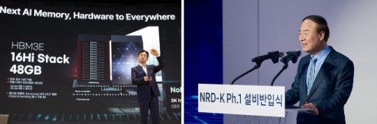 (왼쪽부터) 곽노정 SK하이닉스 사장, 전영현 삼성전자 부회장. 각 사 제공 [뉴스락 편집]