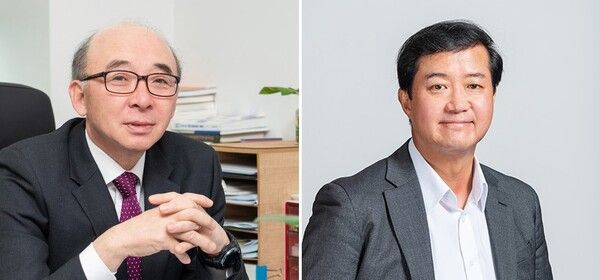 (왼쪽부터) 조용수 HS효성첨단소재 대표, 성낙양 HS효성첨단소재 대표. HS효성첨단소재 홈페이지 캡쳐. [뉴스락]