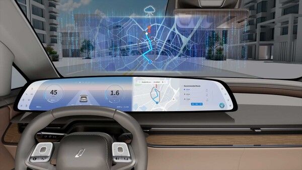 자율주행과 차량 내 인포테인먼트 기능 통합 이미지. 사진 HL그룹 [뉴스락]