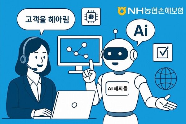 NH농협손해보험은 인공지능 기술을 활용한 '해피콜 음성봇'&nbsp;구축에 착수했다고 밝혔다. NH농협손해보험 제공 [뉴스락]