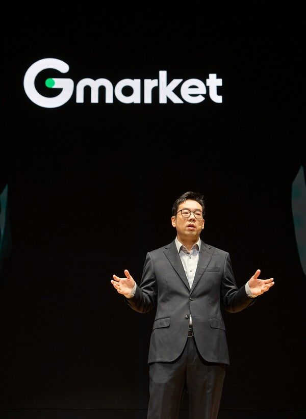 서울 코엑스에서 열린 '지마켓 미디어데이' 행사장에서 제임스 장(한국명 장승환) 지마켓 대표가 지마켓의 향후 전략 방향 및 비전에 대해 설명하고 있다. 지마켓 제공 [뉴스락]