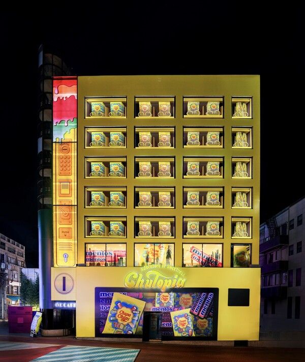 츄팝추스와 멘토스 신제품 출시 기념으로 열린 팝업 스토어의 전경. 페르페티 반 멜레 제공 [뉴스락]