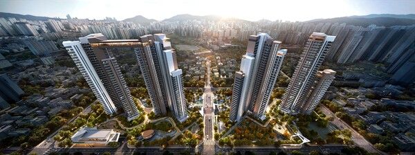 부산 사직5구역 재개발사업 조감도