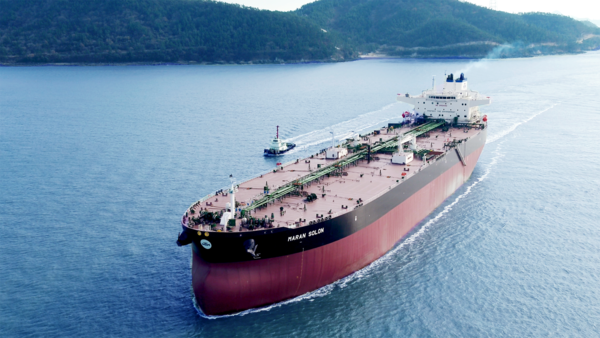 대한조선이 건조한 15만 7천 톤 급 수에즈막스급(Suezmax)원유운반선 동형선의 모습. 사진=대한조선 [뉴스락]