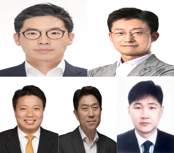 좌측 상단부터 박민 부사장, 조병준 부사장, 김태원 상무, 조성훈 상무, 이강복 상무. 호텔신라 제공 [뉴스락]