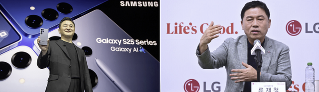 (왼쪽부터) 노태문 삼성전자 대표, 류재철 LG전자 대표. 각 사 제공 [뉴스락 편집]