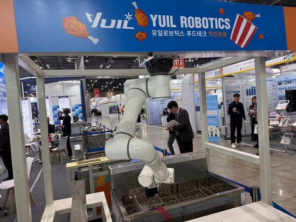 유일로보틱스 부스 전경. 사진=김상우 기자 [뉴스락]