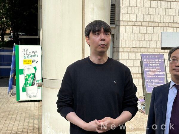 최주현 아이언메이스 대표가 취재진의 질문에 답하고 있다. 사진=김도연 기자 [뉴스락]