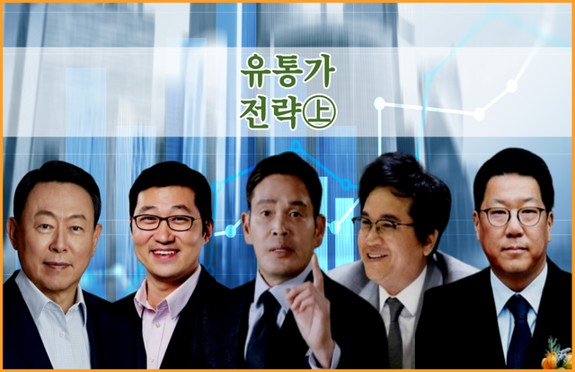 (왼쪽부터) 신동빈 롯데그룹 회장. 김범석 쿠팡 의장. 정용진 신세계그룹 회장. 이재현 CJ그룹 회장. 정지선 현대백화점그룹 회장. 각 사 제공 [뉴스락 편집]