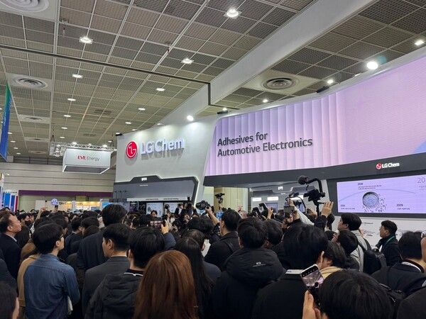 LG화학&nbsp;전시장 현장. 사진=강동완 기자 [뉴스락]