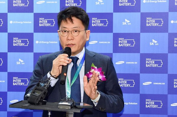 LG에너지솔루션 CEO 김동명 사장 '인터배터리 2025' 인터뷰 사진. LG에너지솔루션 제공 [뉴스락]