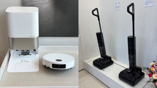 (좌)'X50 Ultra' 로봇청소기, (우)'H12 Pro FlexReach' 물걸레 청소기 [뉴스락 편집]