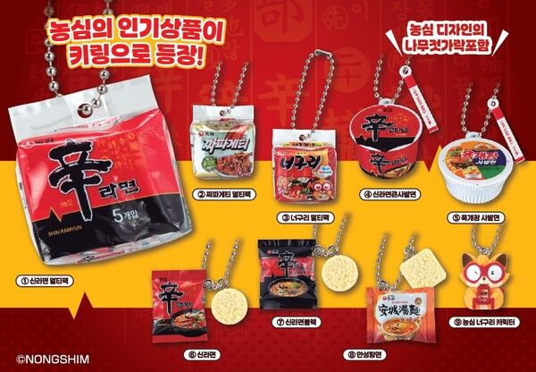 농심 라면 캡슐토이. 농심 제공 [뉴스락]