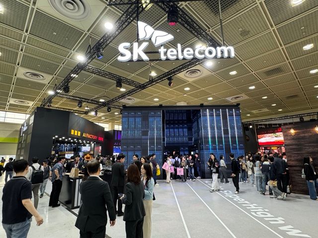  '2025 월드IT쇼' SKT 부스 모습. 사진=강동완 기자 [뉴스락]