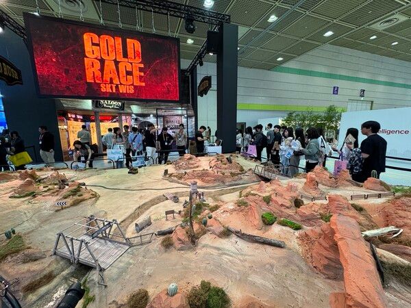  '2025 월드IT쇼' SKT 부스 모습. 사진=강동완 기자 [뉴스락]