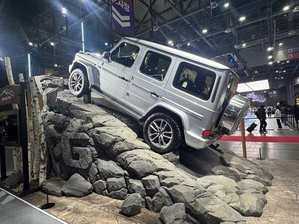 2025&nbsp;서울모빌리티쇼에서 진행된&nbsp;메르세데스-벤츠 프레스 데이 현장.&nbsp;사진=강동완 기자 [뉴스락]