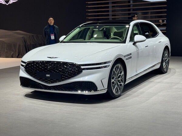 '2025 서울모빌리티쇼'에 전시된 G90. 사진=강동완 기자 [뉴스락]