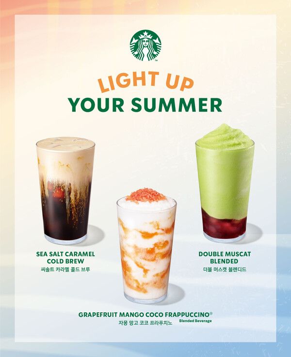스타벅스가 본격적인 여름 시즌을 맞아 시원한 음료와 다채로운 푸드를 선보이는 '서머 프로모션'을 진행한다. 스타벅스 제공 [뉴스락]