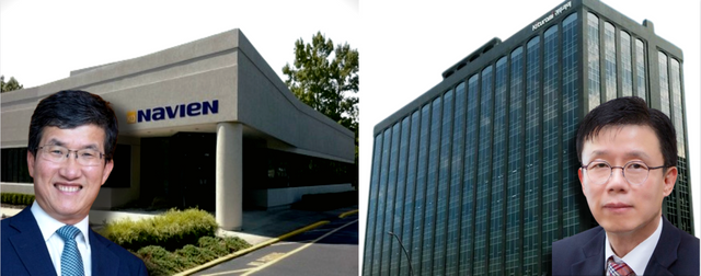 (좌)경동나비엔 김종욱 대표, (우)귀뚜라미 김학수 대표 [뉴스락 편집]