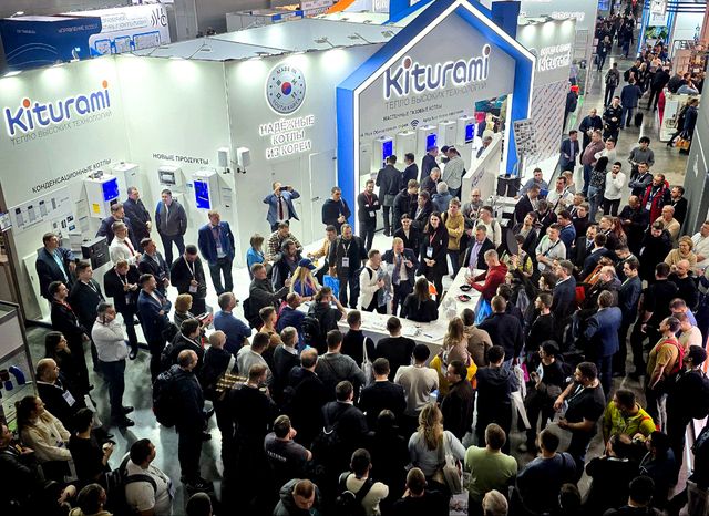 러시아 최대 난방 전시회 '아쿠아플레임 모스크바 2025'에서 귀뚜라미 부스 전경. 귀뚜라미 제공 [뉴스락]