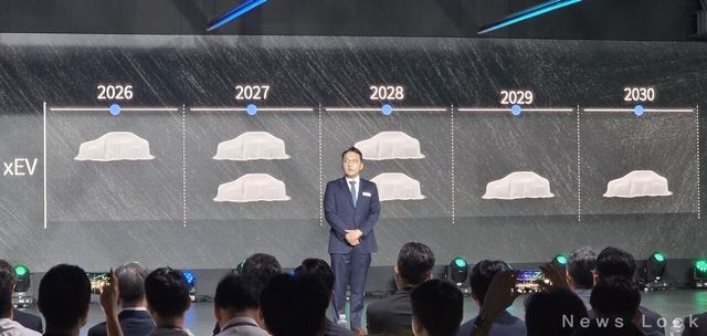 곽정현 KGM 사업전략부문 사장이 발표하고 있는 모습. 사진 이윤석 기자 [뉴스락]