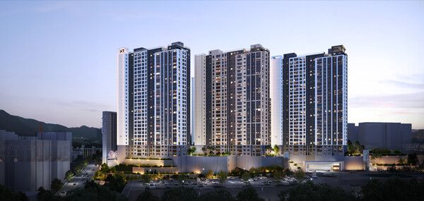 양산자이 파크팰리체 투시도