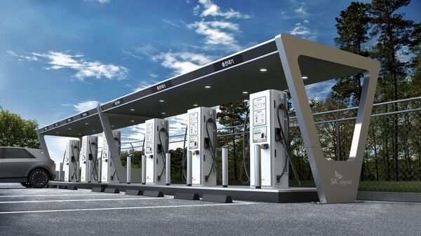 V2&nbsp;전기차 충전기. 사진 SK시그넷 [뉴스락]