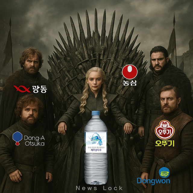 챗GPT를 활용한 미국 드라마 '왕좌의게임' 패러디 이미지. [뉴스락 편집]