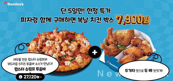 도미노피자, ‘복날 치킨 박스’ 이미지. 도미노피자 제공 [뉴스락]