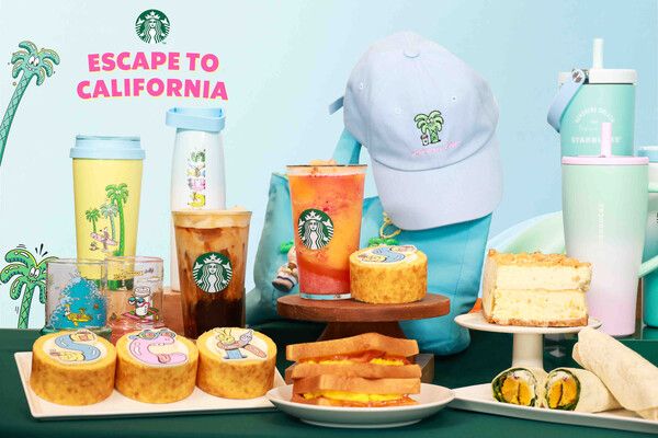 스타벅스 코리아가 오는 21일부터 스티븐 해링턴의 감각적인 아트웍을 통해 캘리포니아 해변의 자유로운 감성과 여유를 표현한 신규 음료와 상품 등을 단독으로 소개한다. 스타벅스 코리아 제공 [뉴스락]
