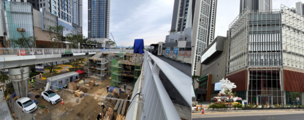 '힐스테이트 더 운정' 커뮤니티 시설과 스타필트빌리지는 여전히 공사중이다. 사진=독자 제공 [뉴스락]