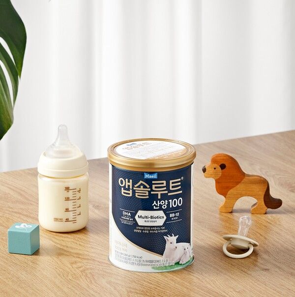 매일유업이 무려&nbsp;7년만에 산양분유 신제품 '앱솔루트 산양100'을 출시했다. 매일유업 제공 [뉴스락]