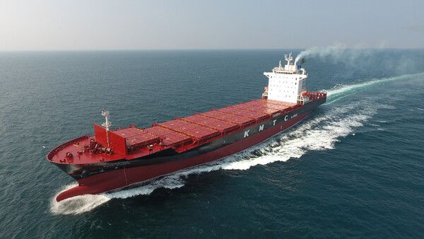 HD현대미포가 건조해 지난&nbsp;2020년 인도한 피더 컨테이너선. HD현대 제공 [뉴스락]