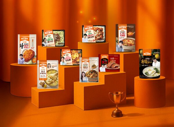지난해 '신상출시 편스토랑' 방송을 통해 출시된 아워홈 간편식 신제품 사진. 아워홈 제공 [뉴스락]