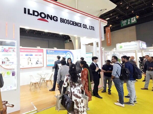 일동제약그룹의 건강기능식품 사업 계열사 일동바이오사이언스가 국제 헬스케어 식품 박람회인 '2026 비타푸드 인도'에 참가해 자사의 기능성 소재를 알리고 사업 기회를 모색했다. 일동제약 제공 [뉴스락]