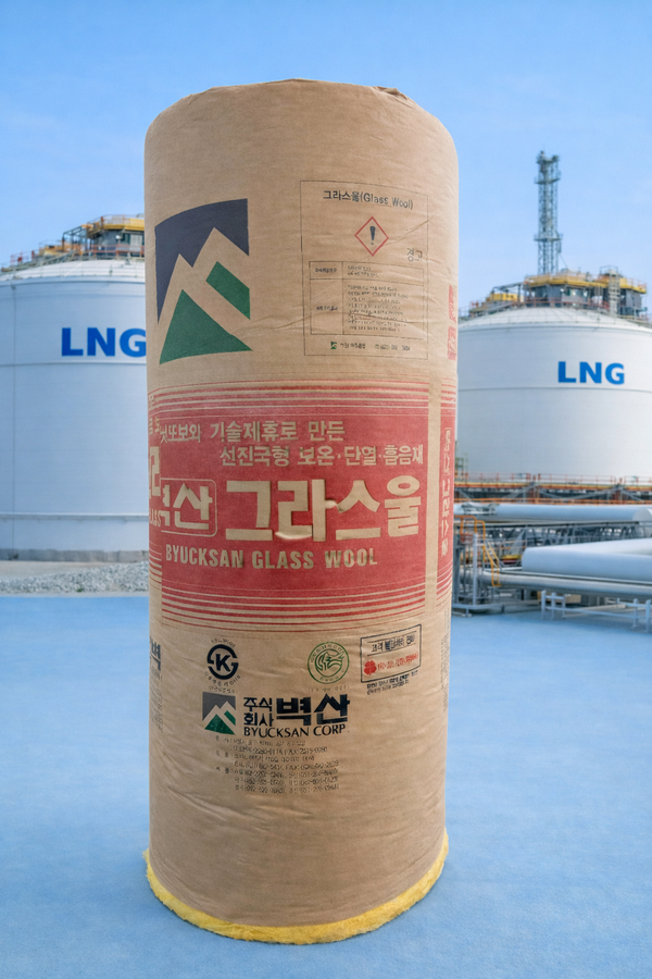 벽산은 액화천연가스(LNG) 및 초저온 저장탱크의 핵심 단열재인 '그라스울 레질리언트 블랭킷(Glass Wool Resilient Blanket)'을 출시했다. 사진 벽산 [뉴스락]