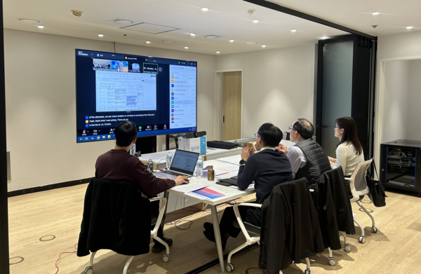 지난달 29일 진행된 ISO TC 225 WG 15 화상회의. 사진 한국수자원공사 [뉴스락]