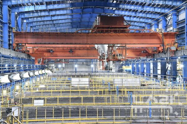 포스코퓨처엠 포항 인조흑연 음극재 공장 생산라인 모습 . 사진=포스코퓨처엠 [뉴스락]