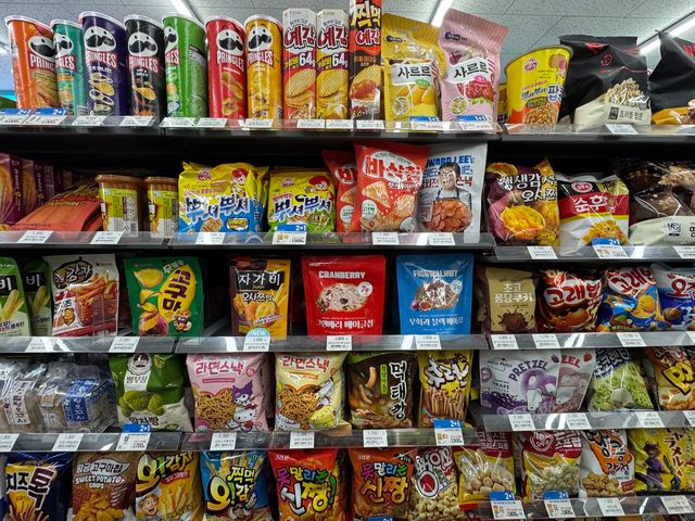 편의점에 진열돼 있는 제과류 전경. 사진=뉴스락