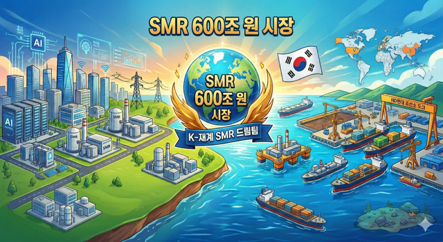SMR '600조' 시장 잡아라... 재계, 에너지 패권 전쟁. AI 이미지 생성 [뉴스락]