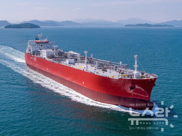 삼성중공업이 건조한 대형가스운반선. 사진=삼성중공업 [뉴스락]